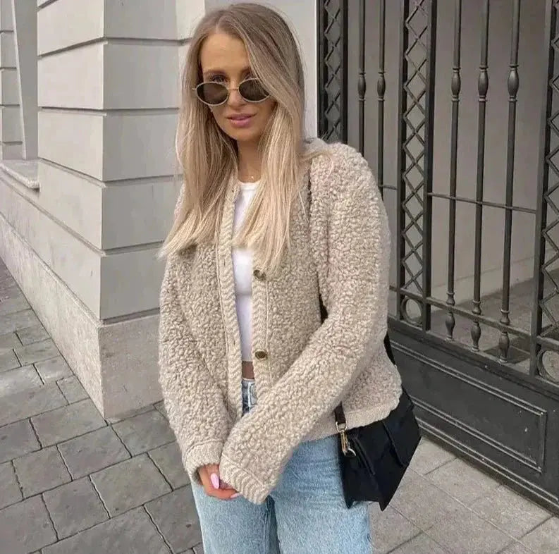 Veste Teddy Douce et Chaud pour Hiver - BerlinGlamour