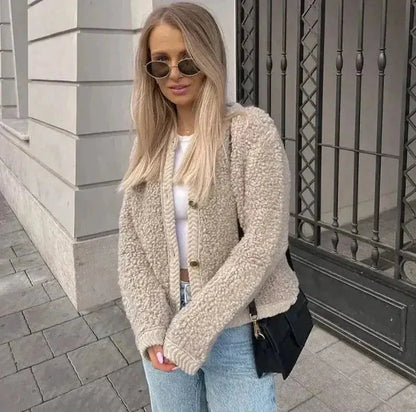 Veste Teddy Douce et Chaud pour Hiver - BerlinGlamour