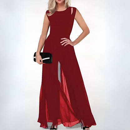 Robe Été Sans Manches Dentelle Féminine