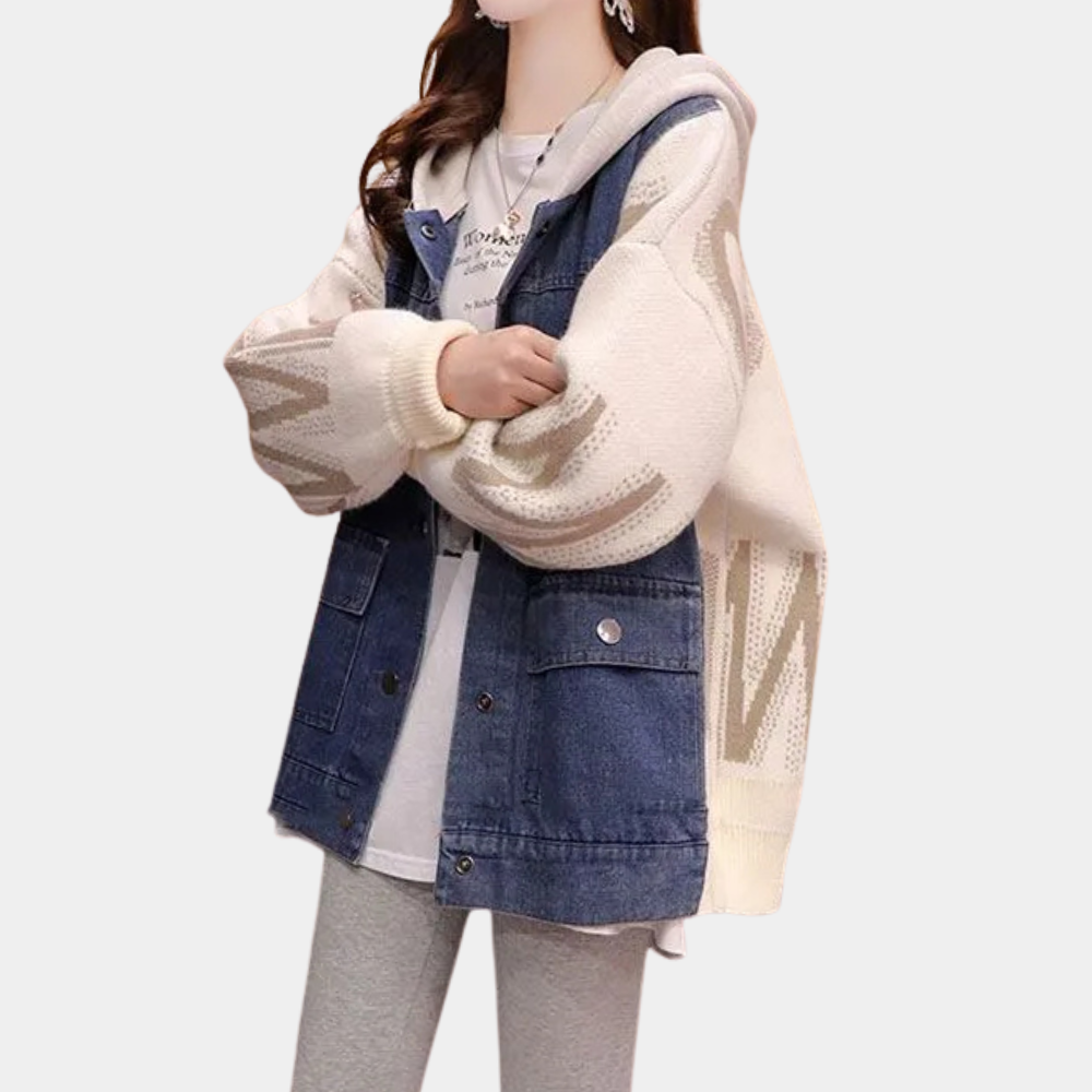 CLOE - Cardigan Moderne à Capuche pour Femmes