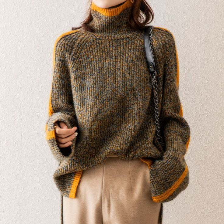 Pull Femme à Manches Longues Rayé Doux et Chaud - PanierRoyale