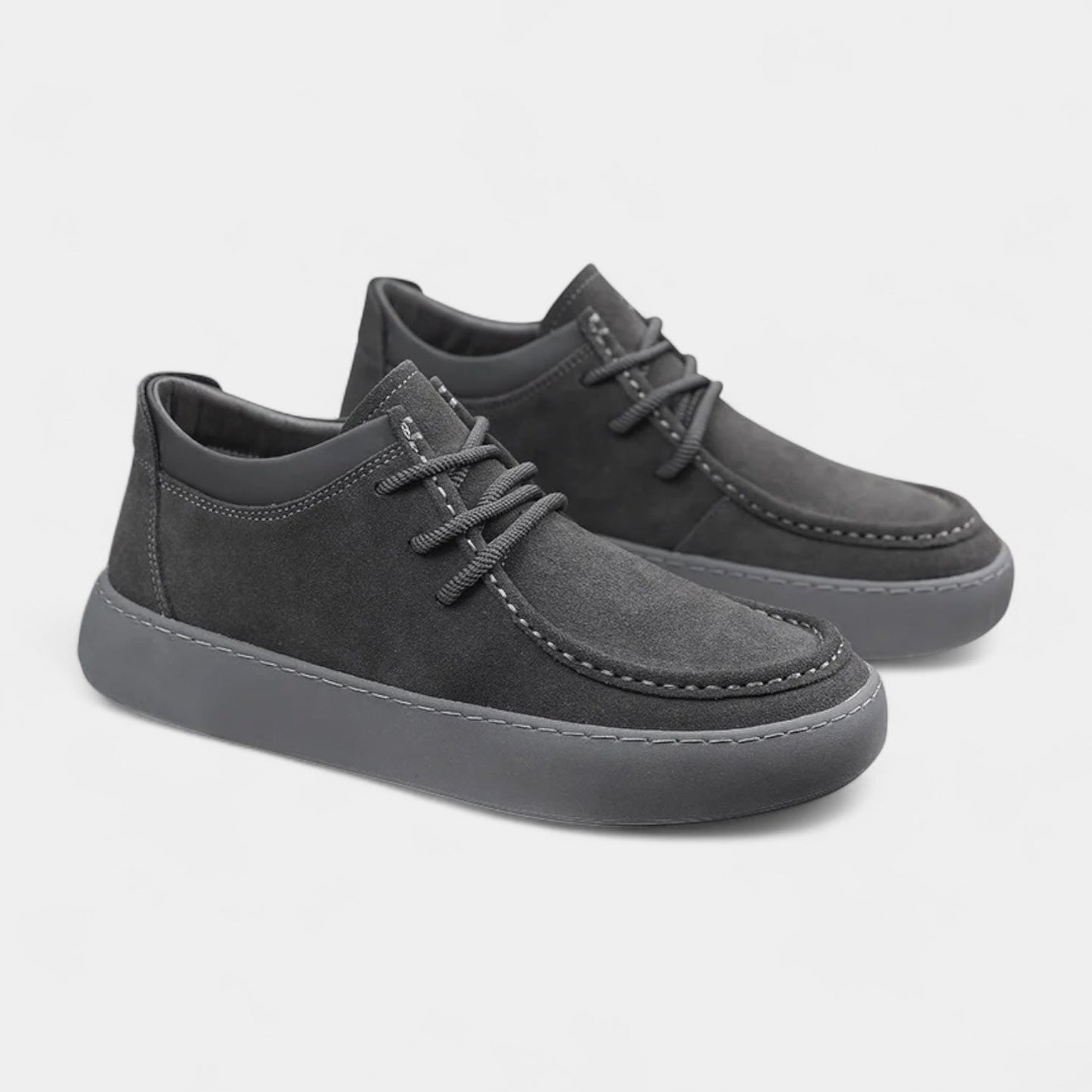Chaussures décontractées en cuir synthétique avec lacets