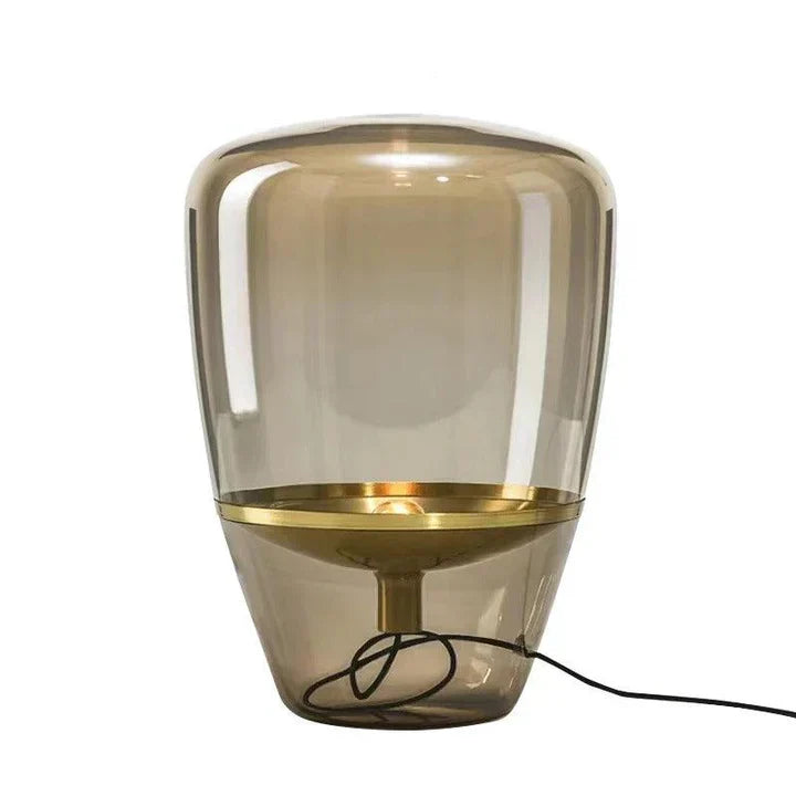 Lampe Salon en Verre Transparent Moderne