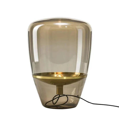 Lampe Salon en Verre Transparent Moderne