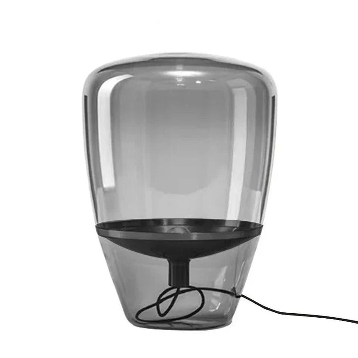 Lampe Salon en Verre Transparent Moderne