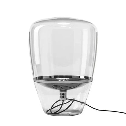 Lampe Salon en Verre Transparent Moderne