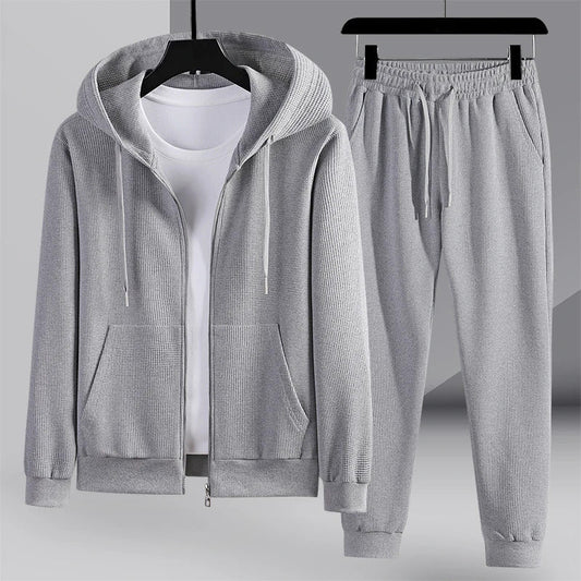Survêtement Homme Gris Coton Confortable - PanierRoyale