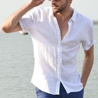 Chemise Homme Lin Été Légère et Respirante