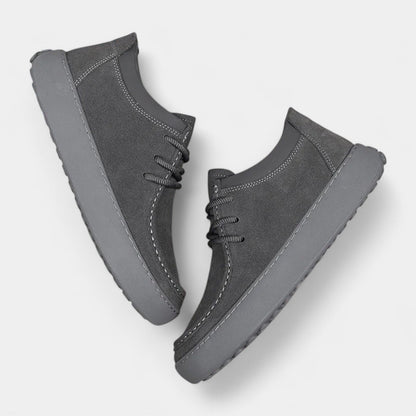 Chaussures décontractées en cuir synthétique avec lacets