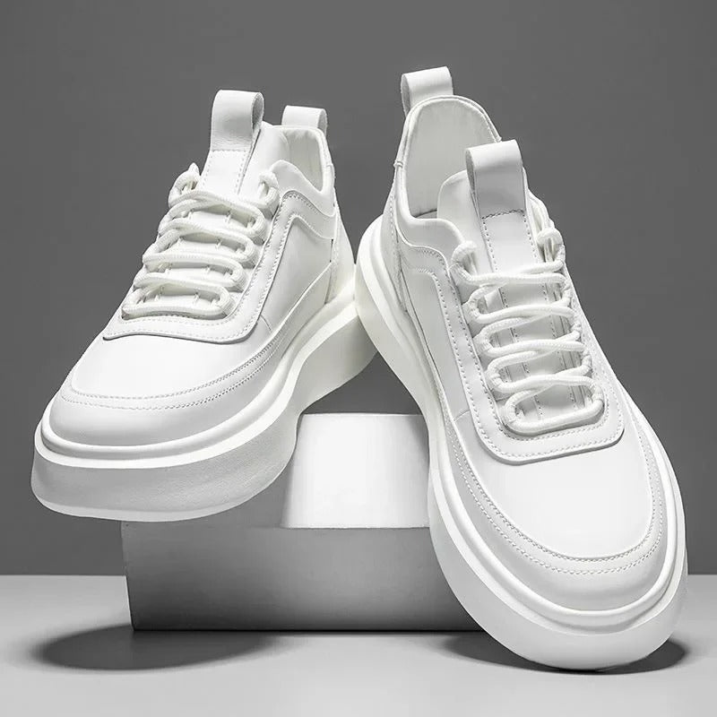 Baskets Cuir Lacets Confort et Style Casual - PanierRoyale