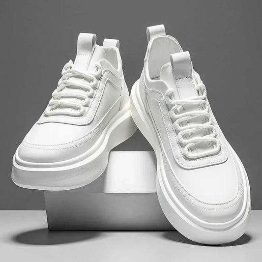 Baskets Cuir Lacets Confort et Style Casual - PanierRoyale