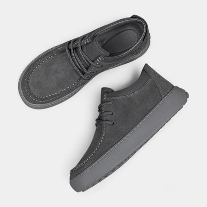 Chaussures décontractées en cuir synthétique avec lacets