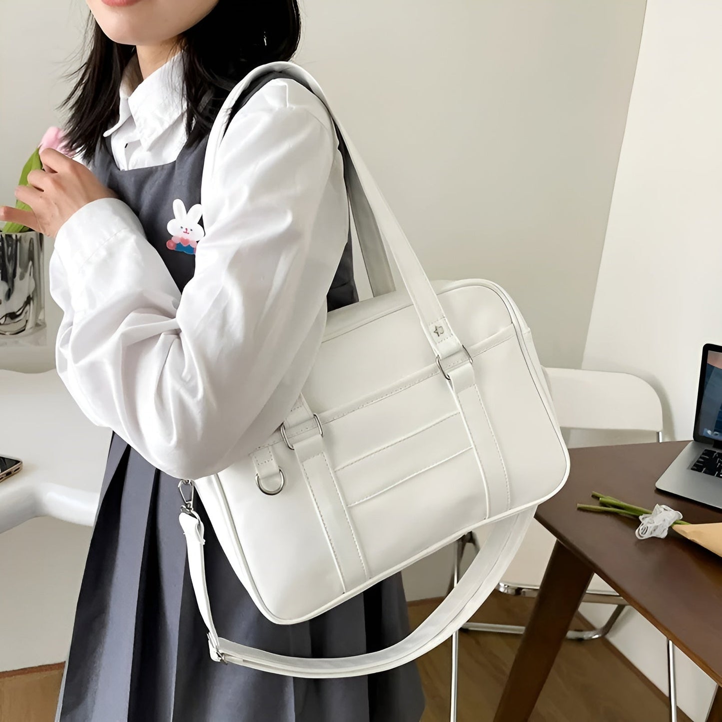Sac à Épaule Polyvalent avec Poches Zippées - PanierRoyale