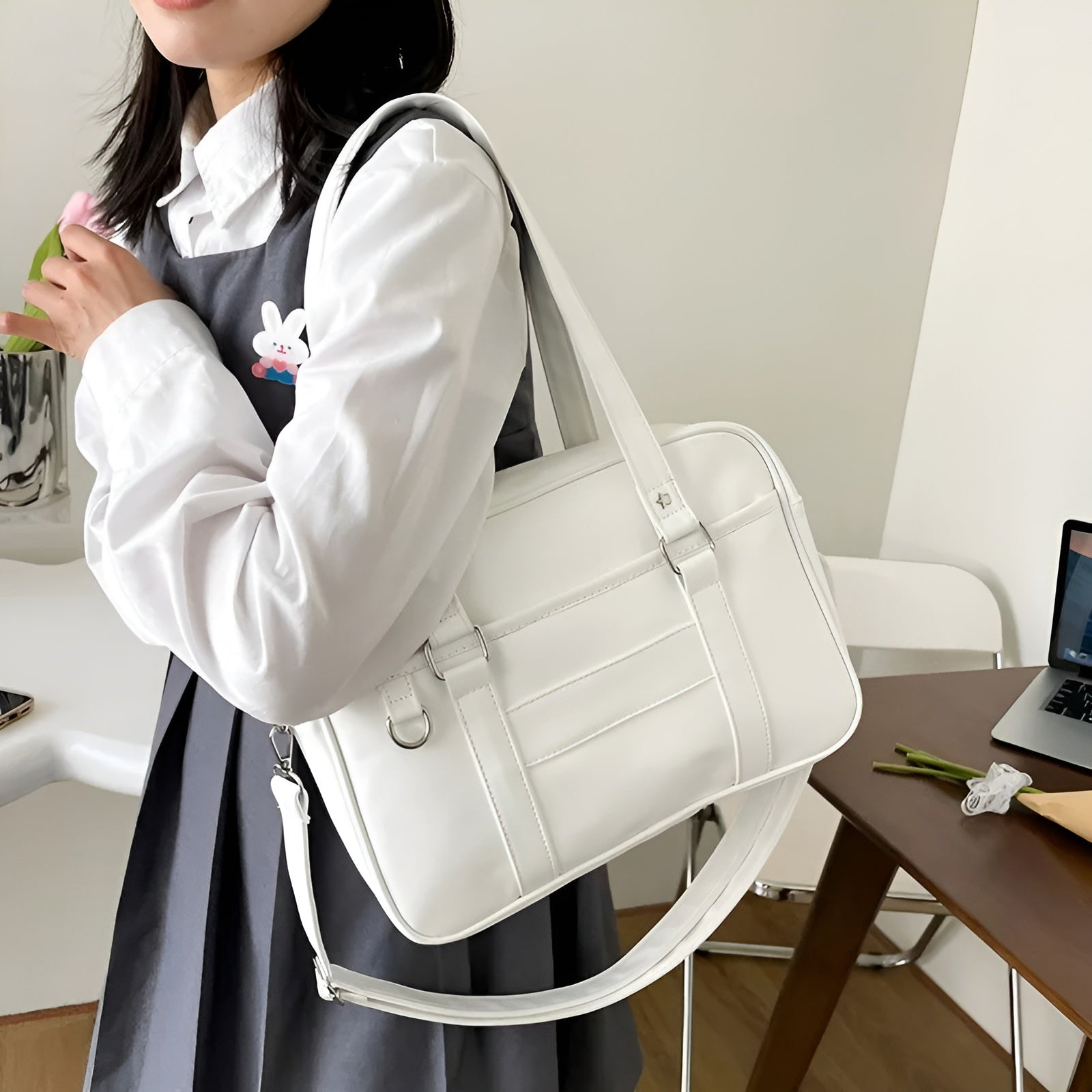 Sac à Épaule Polyvalent avec Poches Zippées - PanierRoyale