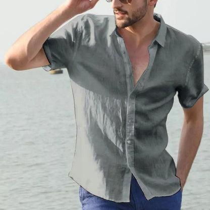 Chemise Homme Lin Été Légère et Respirante