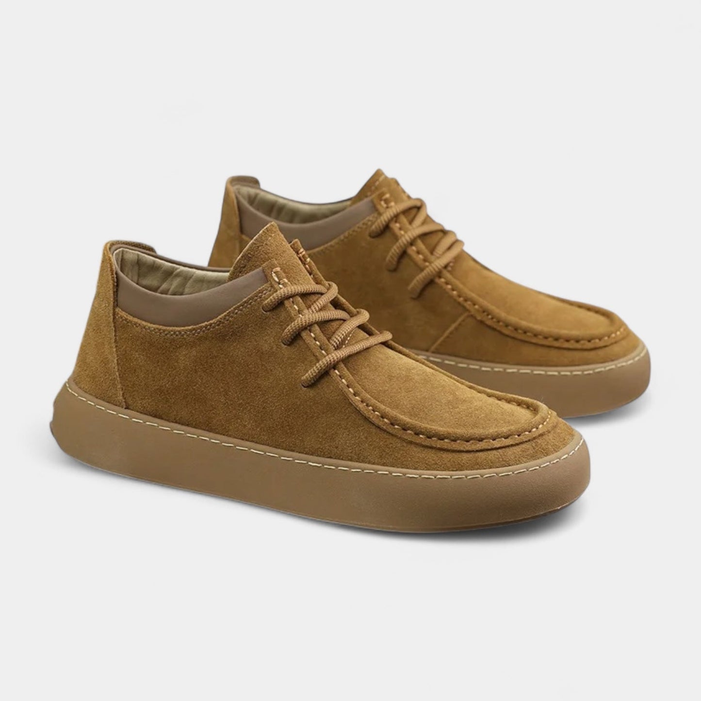 Chaussures décontractées en cuir synthétique avec lacets