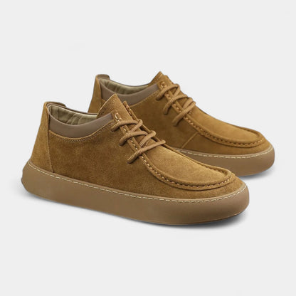 Chaussures décontractées en cuir synthétique avec lacets