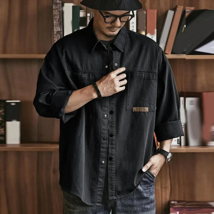 Chemise Décontractée à Poches Côte