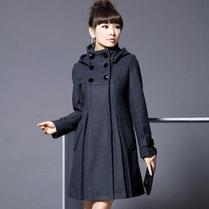 Veste à capuche molletonnée avec poches latérales - PanierRoyale
