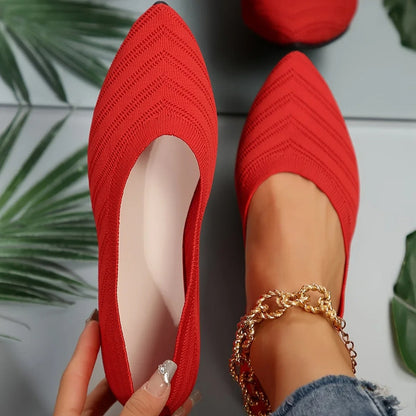 Ballerines femmes imprimé géométrique tendance