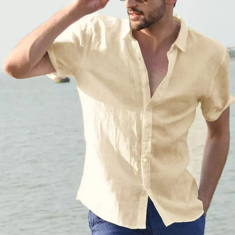 Chemise Homme Lin Été Légère et Respirante - BerlinGlamour