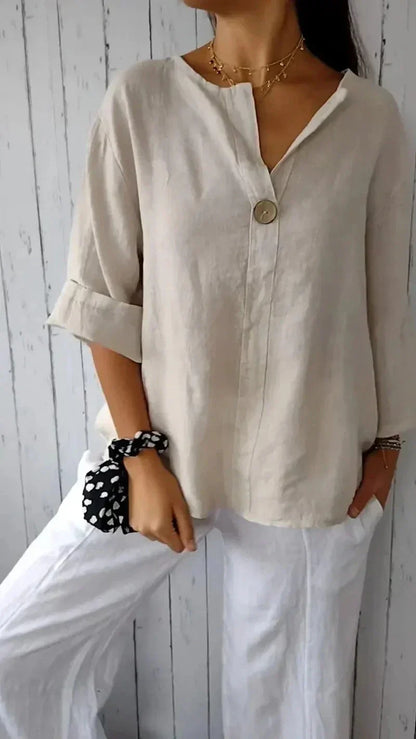 Blouse Femme Décontractée Zip Avant