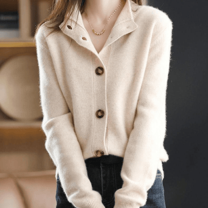 Gilet Femme Laine Douce et Chaude à Boutons - PanierRoyale