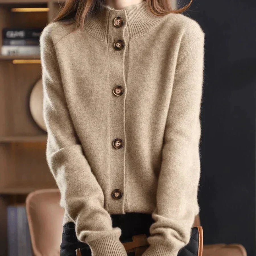 Cardigan D'hiver À Manches Longues Pour Femme | Ouverture Sur Le Devant