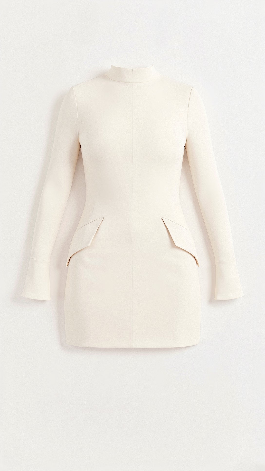 Robe Élégante Noire pour Femme d'Affaires à Manches Longues
