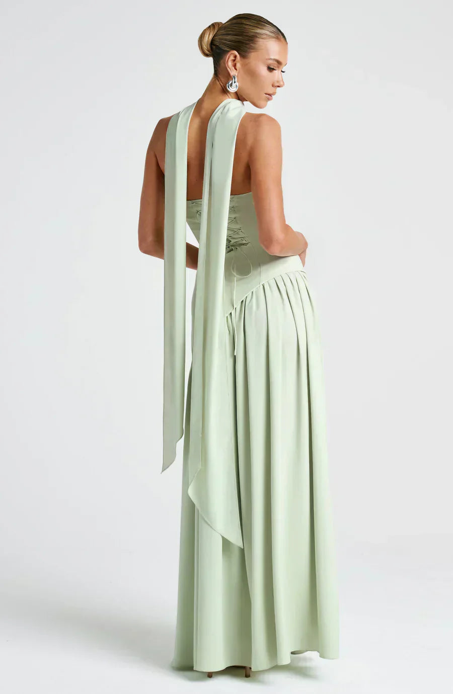 Robe de soirée asymétrique pour femme mariée