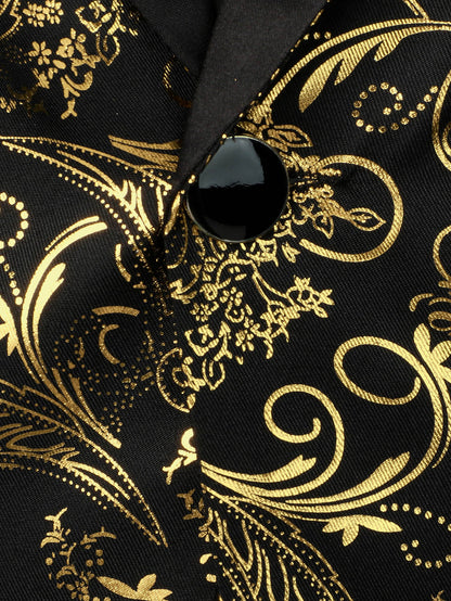 Blazer De Smoking Fleuri Pour Homme Pour Les Fêtes | Shiny