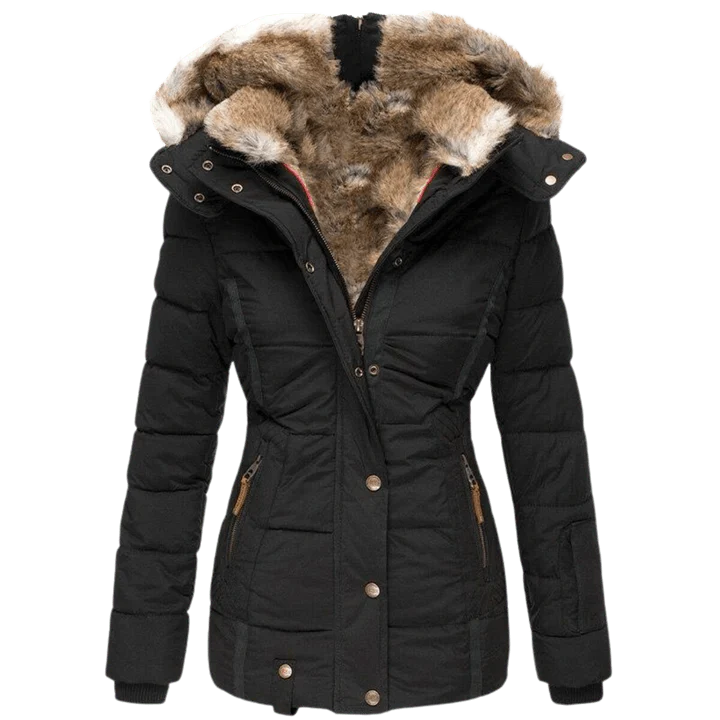 Manteau douillet avec capuche