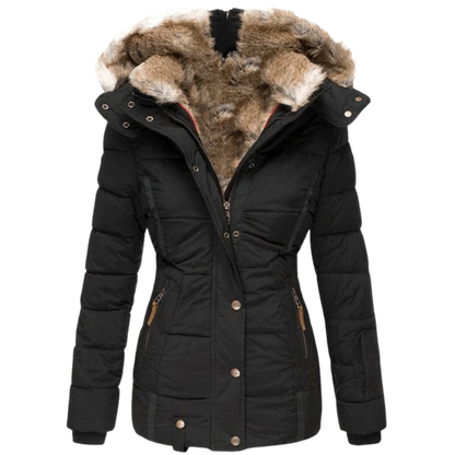 Manteau douillet avec capuche