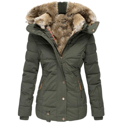 Manteau douillet avec capuche