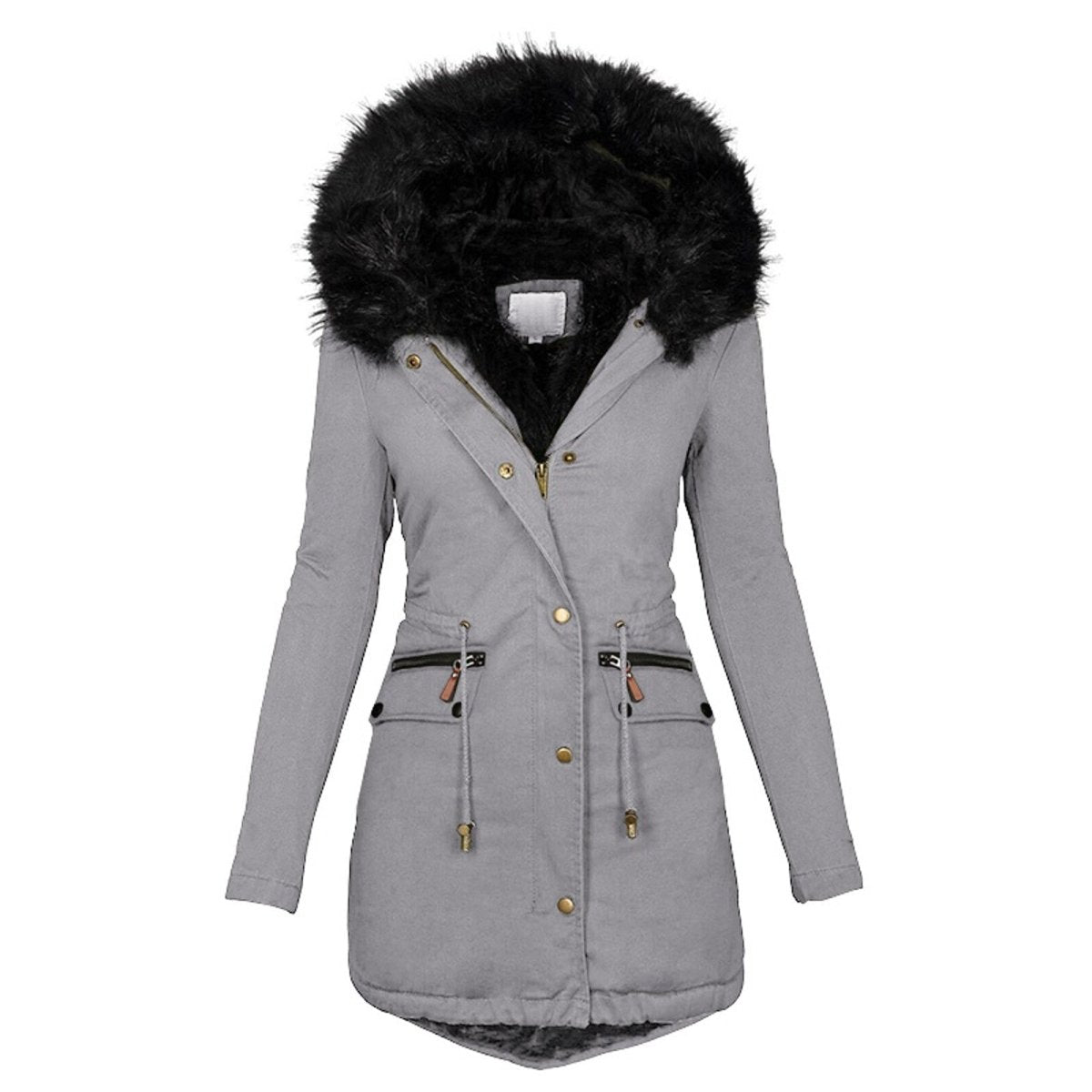 Manteau Femme Hiver Chic avec Ceinture À Réglage