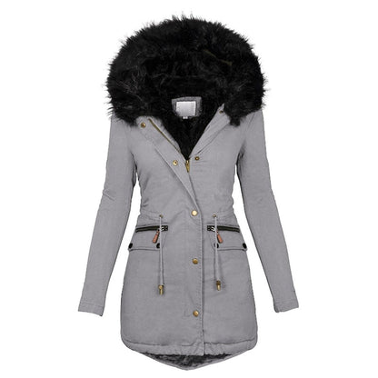 Manteau Femme Hiver Chic avec Ceinture À Réglage
