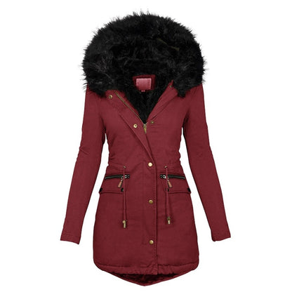 Manteau Femme Hiver Chic avec Ceinture À Réglage