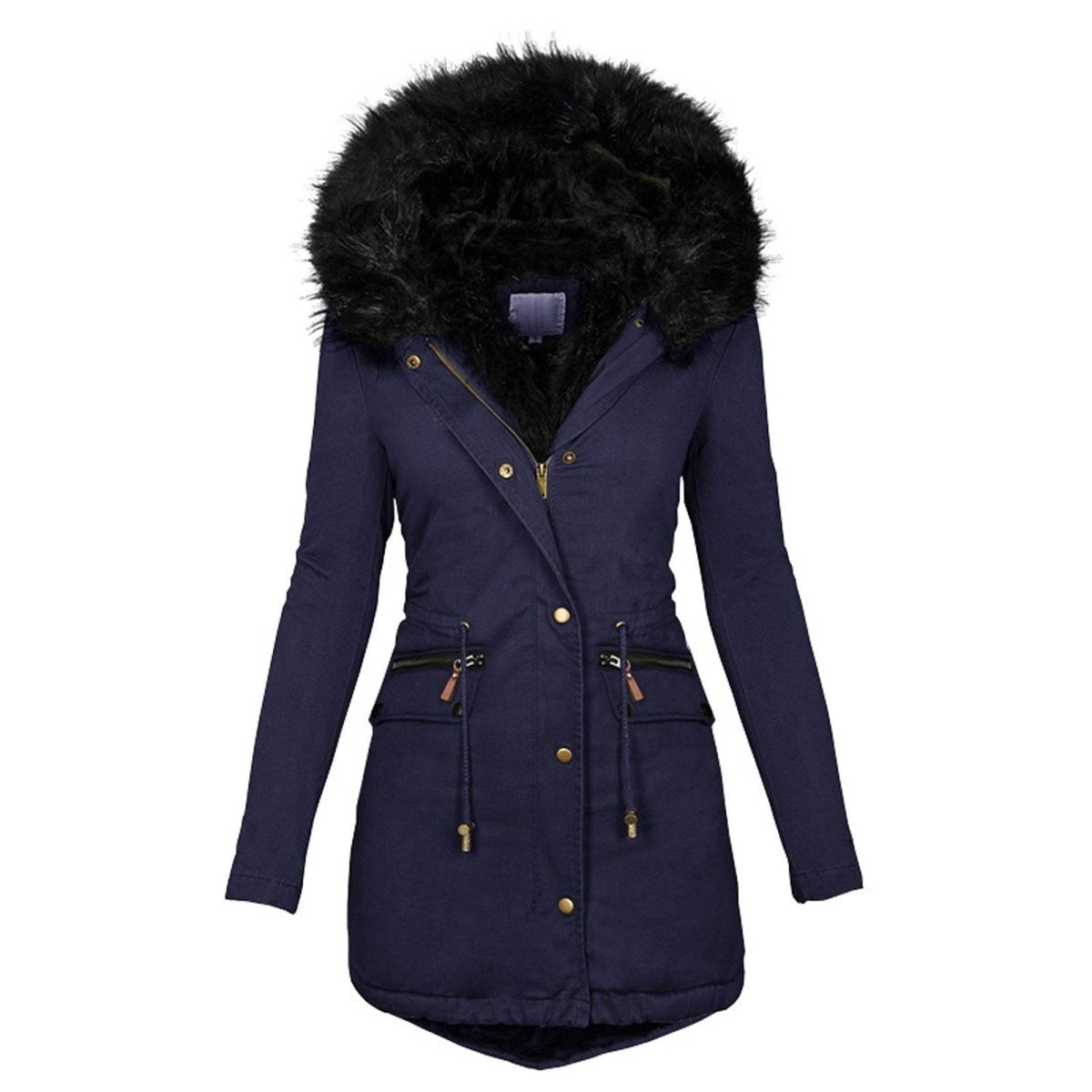 Manteau Femme Hiver Chic avec Ceinture À Réglage