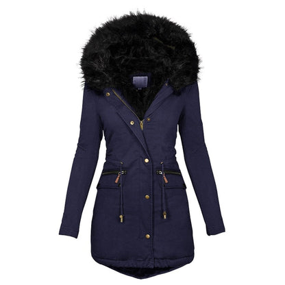 Manteau Femme Hiver Chic avec Ceinture À Réglage