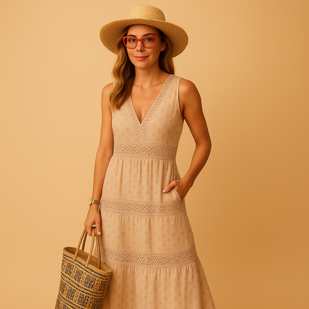 Robe de Soirée Élégante avec Décolleté Profond