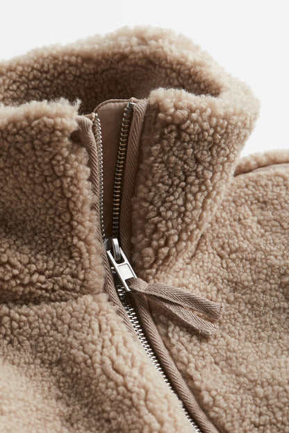 Veste Teddy Douce Hivernale Féminine