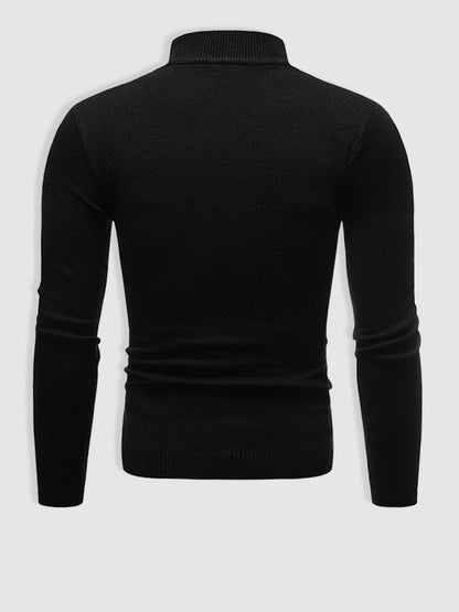 Pull Homme Slim Fit Col Roulé pour Printemps