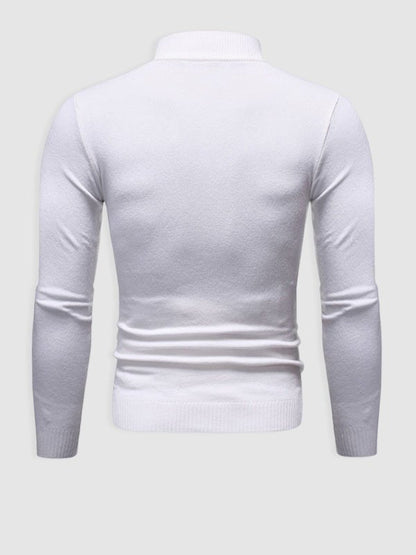 Pull Homme Slim Fit Col Roulé pour Printemps