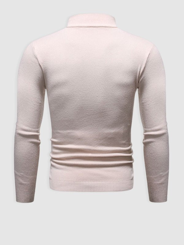 Pull Homme Slim Fit Col Roulé pour Printemps