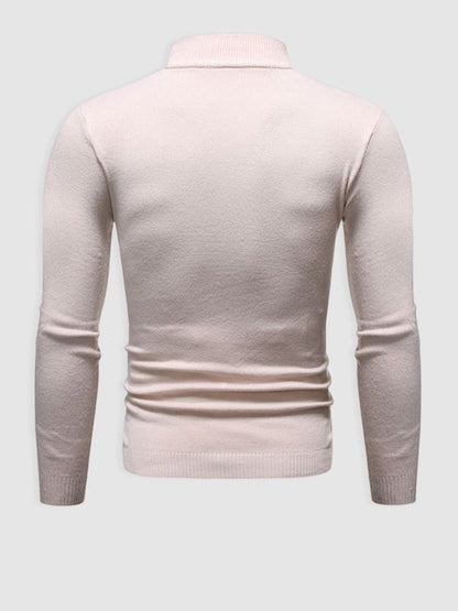 Pull Homme Slim Fit Col Roulé pour Printemps