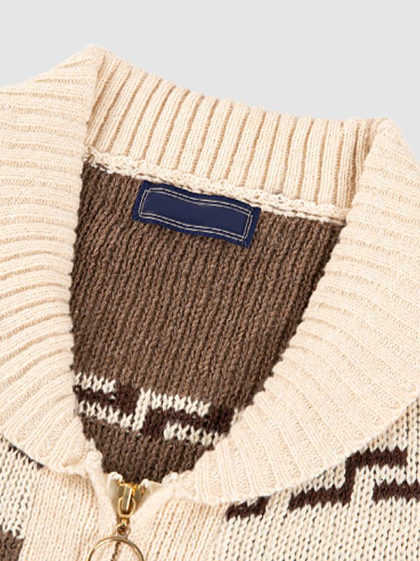Pull Homme Printemps Col Roulé et Motif