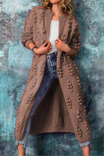 Cardigan Femme Automne sans Manches Floral Élégant
