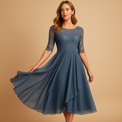 Robe Été Décolleté Profond en Asymétrique