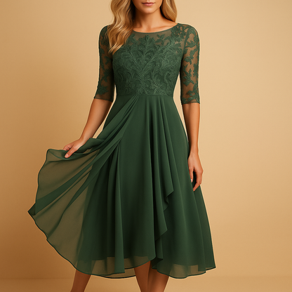 Robe Été Décolleté Profond en Asymétrique