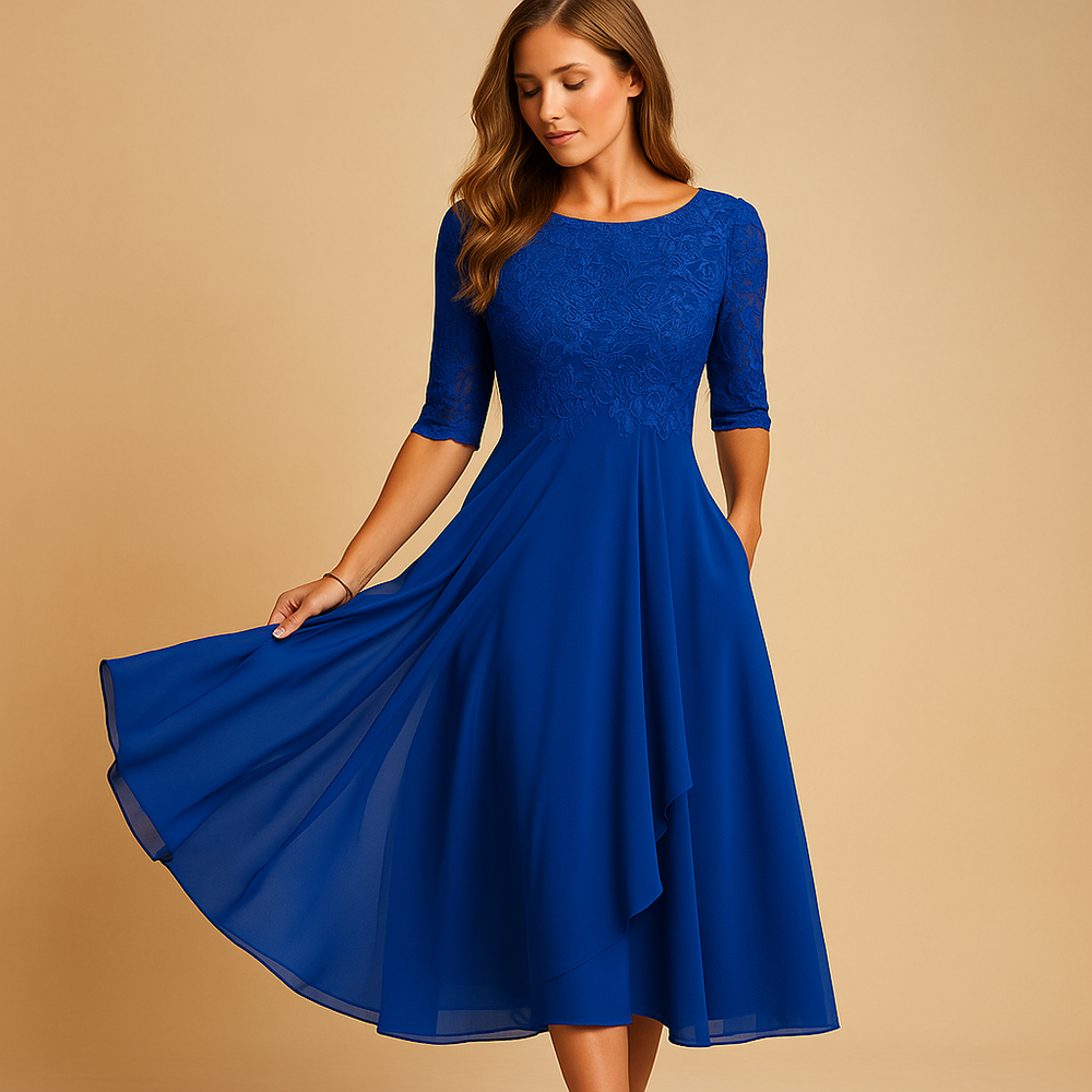 Robe Été Décolleté Profond en Asymétrique - PanierRoyale